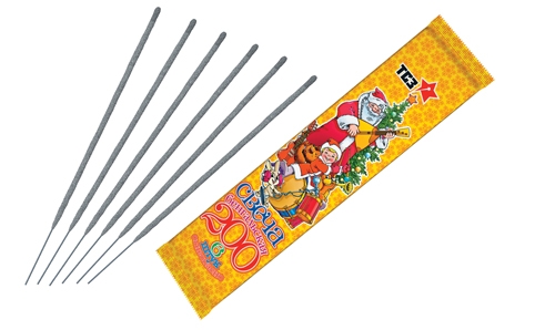  Бенгальские свечи 6 шт 200 мм в пакете  в Старой Руссе