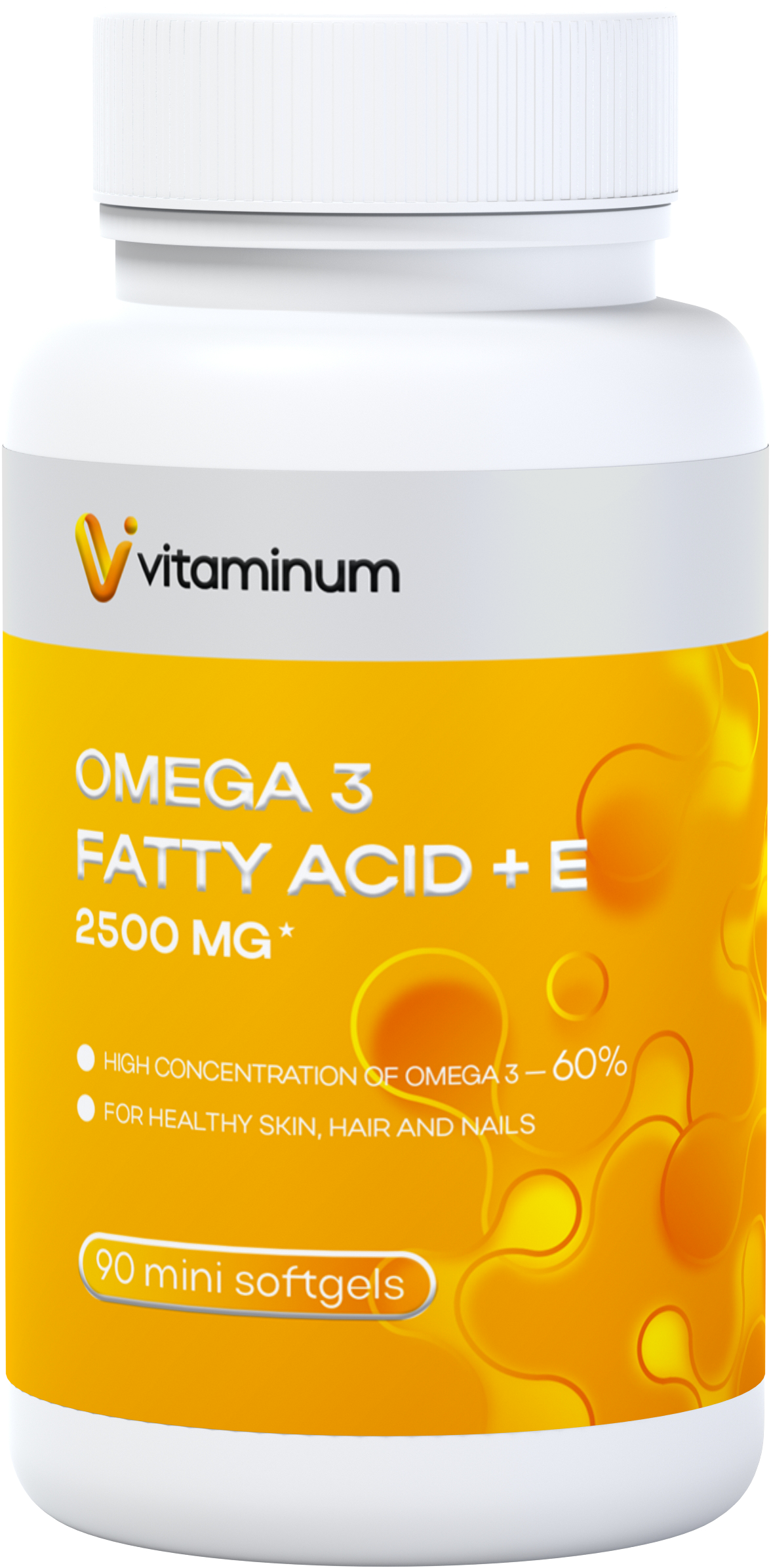  Vitaminum ОМЕГА 3 60% + витамин Е (2500 MG*) 90 капсул 700 мг   в Старой Руссе
